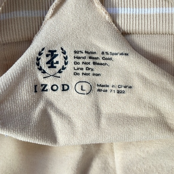 Womens IZOD lightly padded tan racerback bra size large - Picture 3 of 11